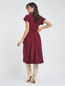 Платья ISSA Plus модель 11417_бордовый Фото