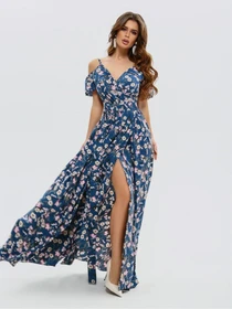 Сукні ISSA Plus модель 11535_синий Фото