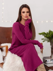 Платья ISSA Plus модель 14412_фиолетовый Фото