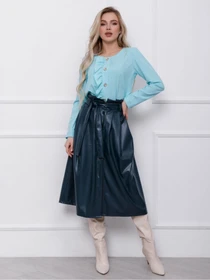 Спідниці ISSA Plus модель 11335_зеленый Фото