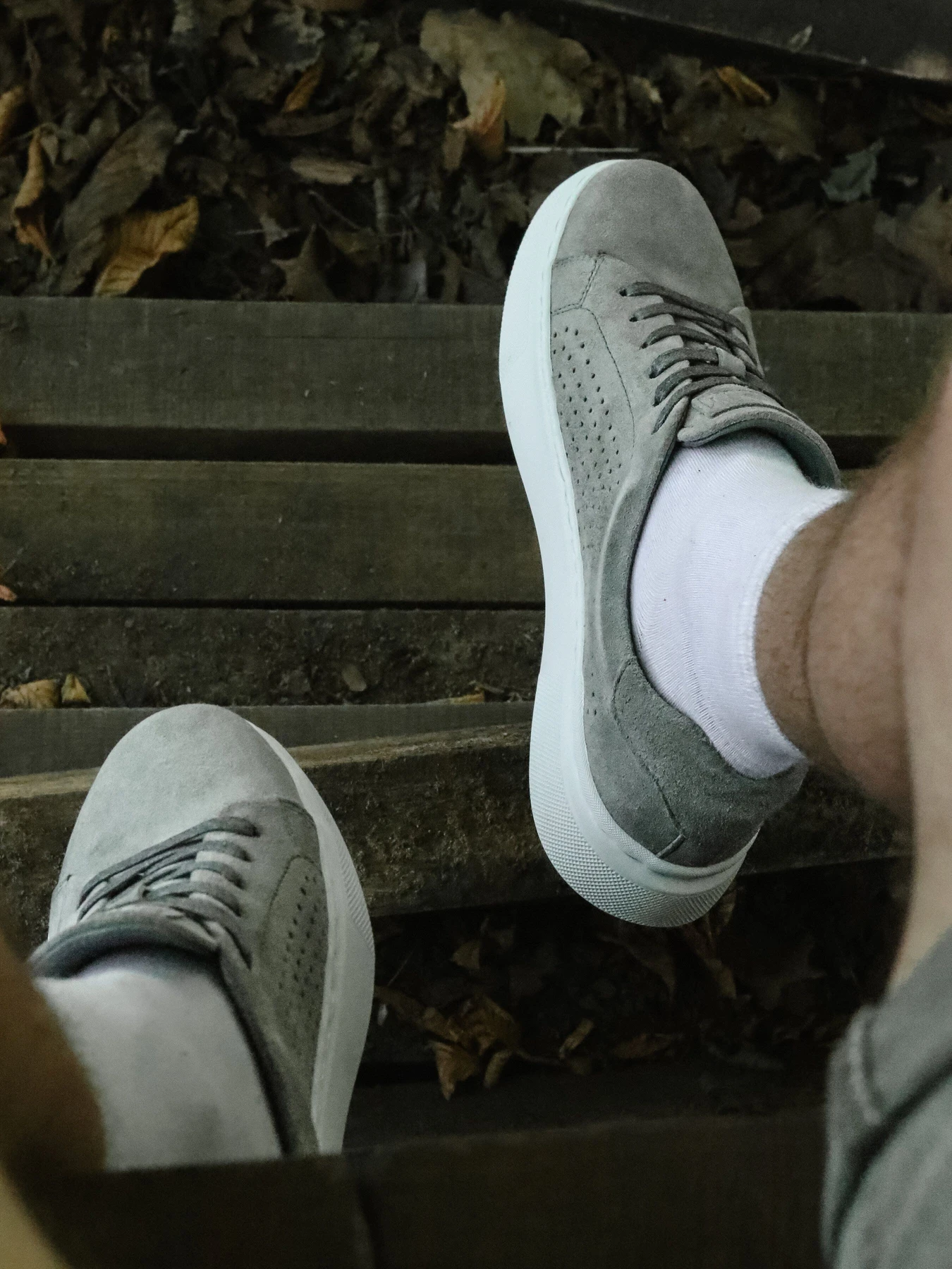 Кеди Legessy модель VINIL_GREY_PERF Фото
