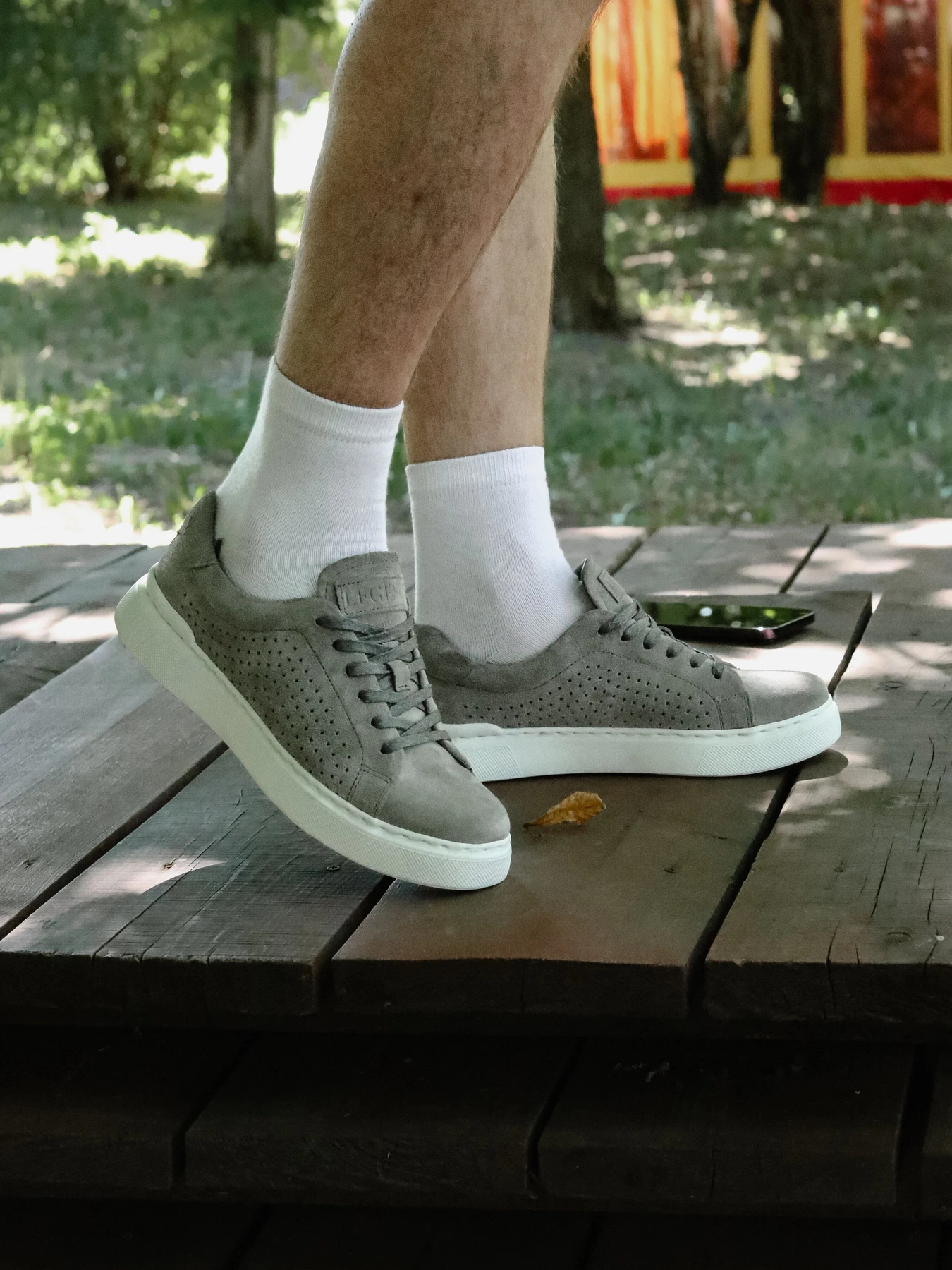 Кеди Legessy модель VINIL_GREY_PERF Фото