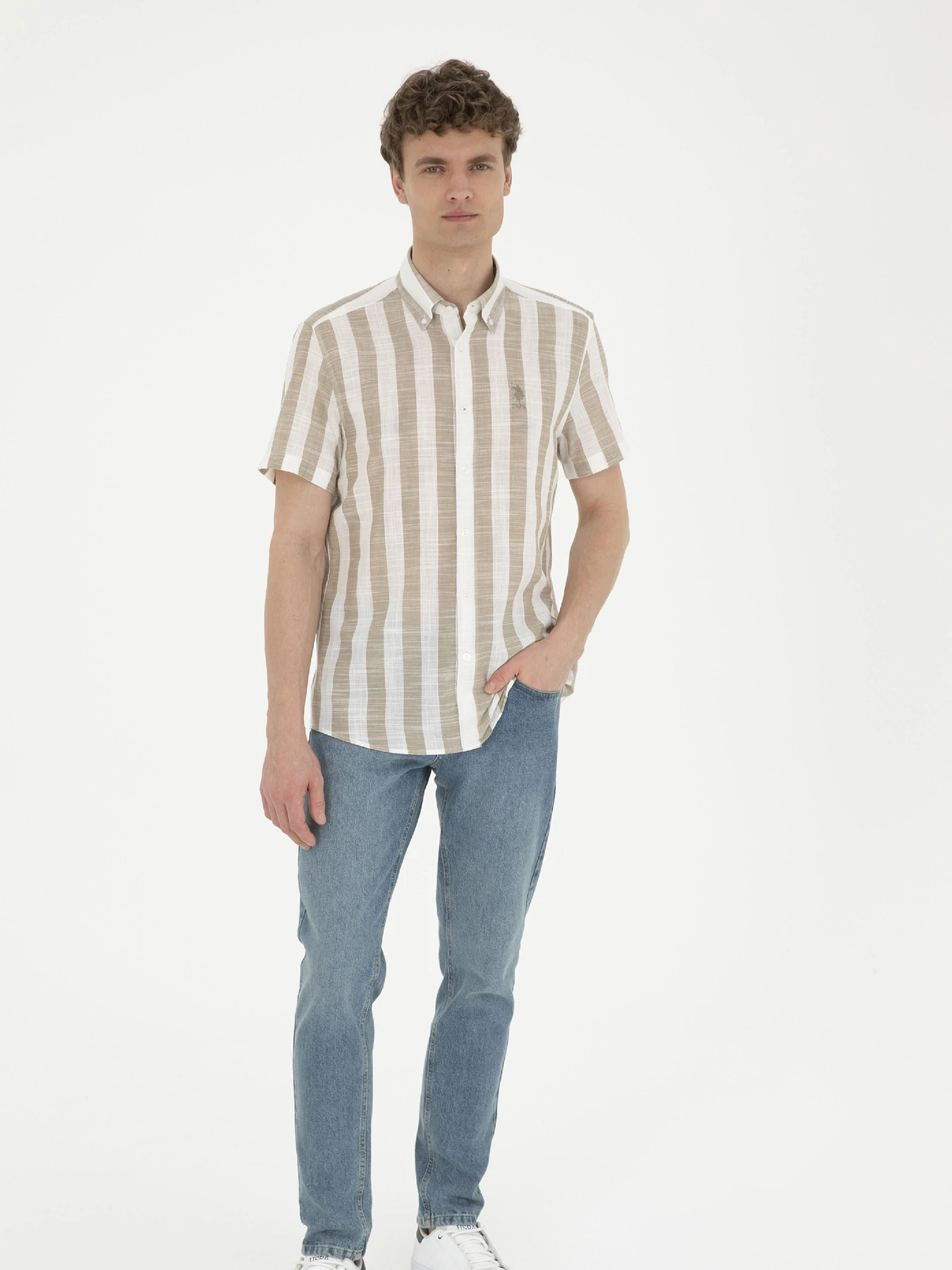 Рубашки US Polo модель G081GL004.000.1831392.VR027 Фото