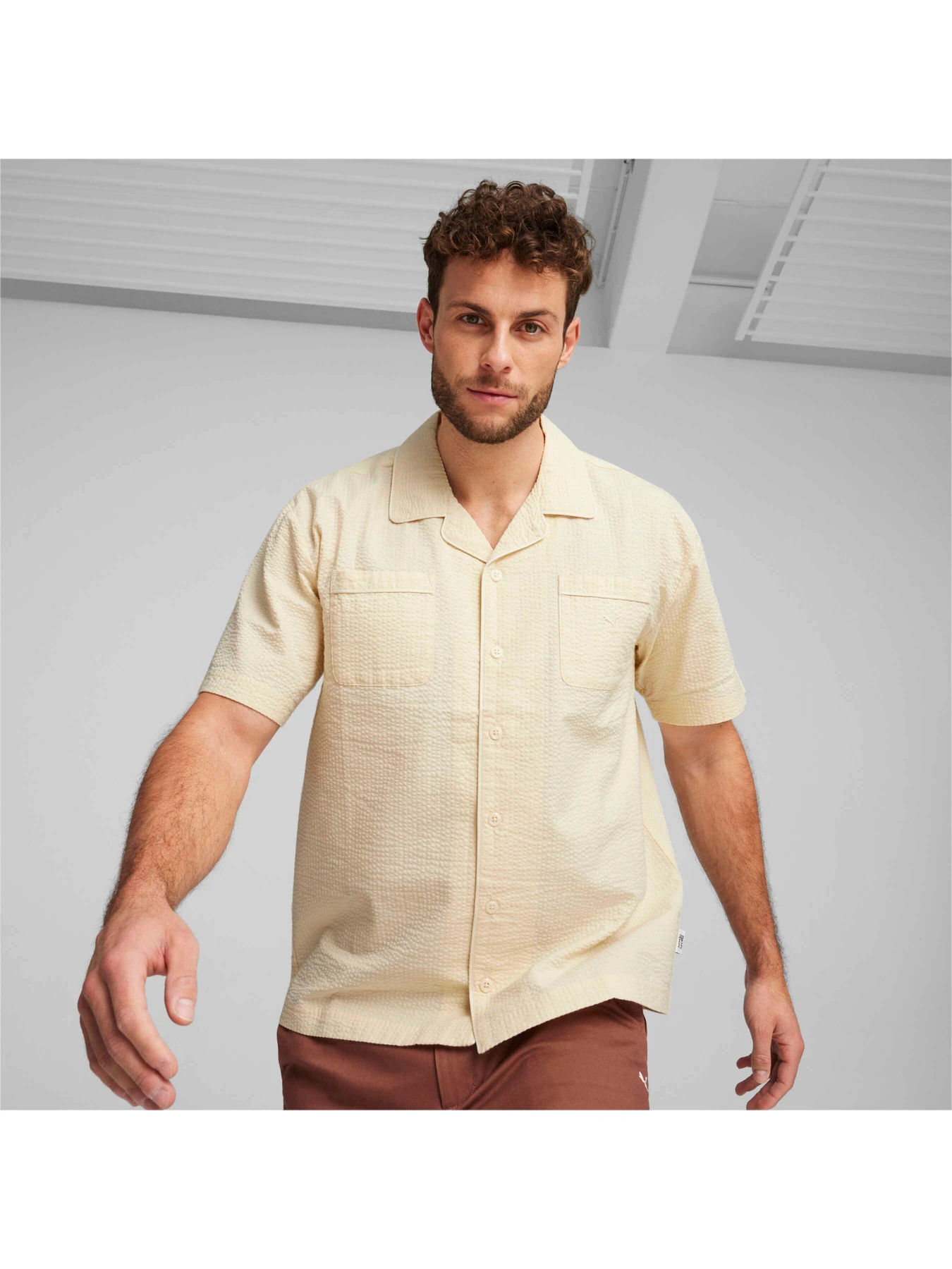 Рубашки PUMA Mmq Seersucker Shirt модель 624016 Фото