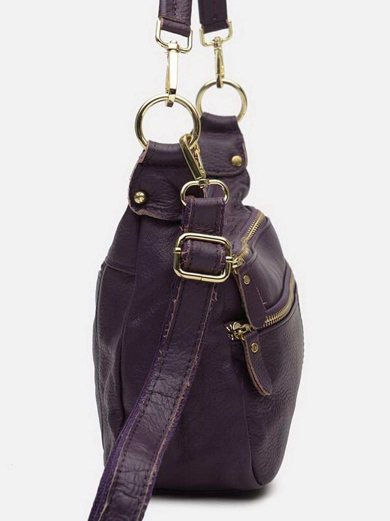 Сумки Borsa Leather модель K1213-violet Фото