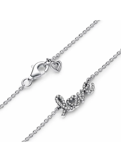 PANDORA Кольє колір срібний фото 3