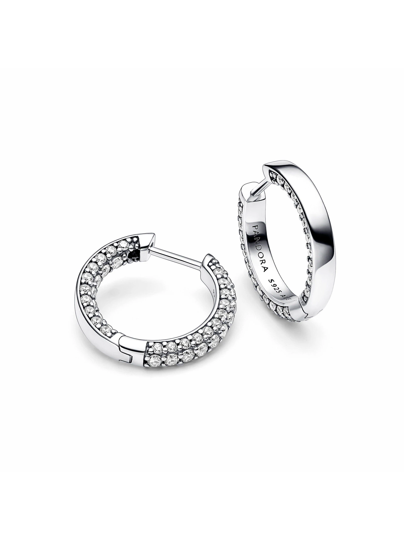 Серьги-кольца PANDORA модель 292624C01 Серьги-кольца PANDORA модель 292624C01 Фото
