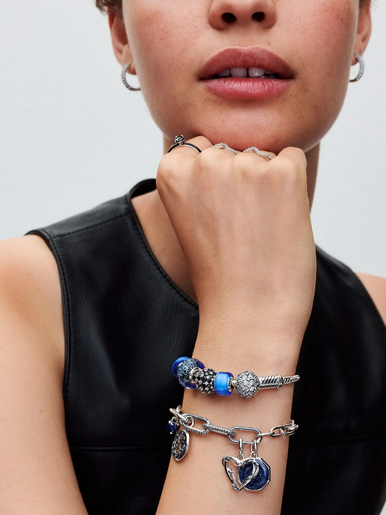 Каблучки PANDORA модель 193088C01 Каблучки PANDORA модель 193088C01 Фото