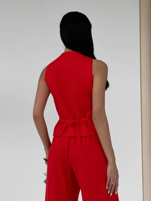 Лляний Жіночий Класичний жилет Jadone Fashion фото 3