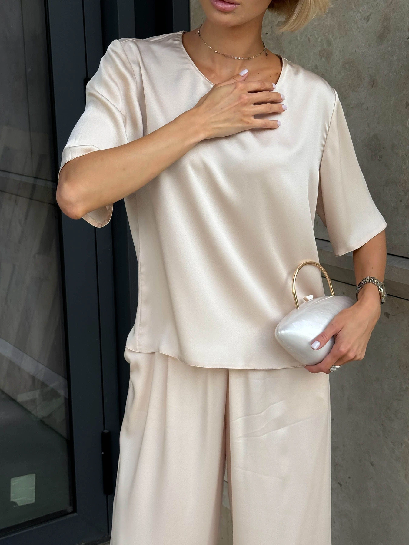 Рубашки Jadone Fashion модель Kapriz_bej Фото