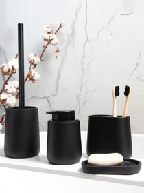 Йоржик для унітазу чорний Richmond MBM HOME модель BA-10 BLACK Фото