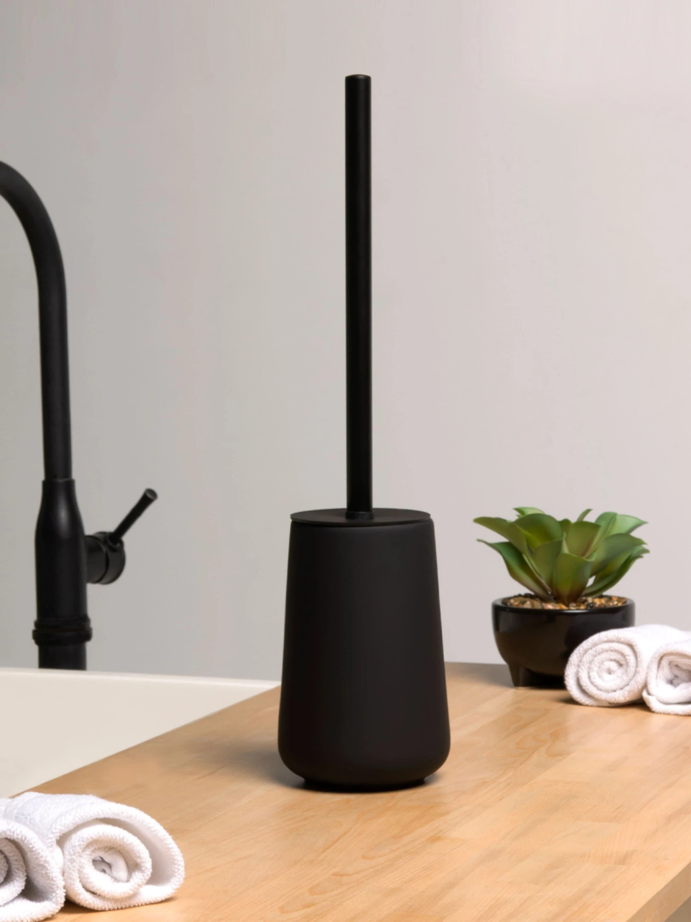 Ершик для унитаза черный Jersey MBM HOME модель BA-18 BLACK Ершик для унитаза черный Jersey MBM HOME модель BA-18 BLACK Фото