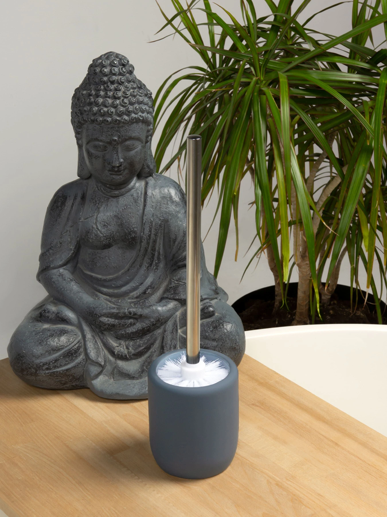 Йоржик для унітазу сірий Milan MBM HOME модель BA-25 GRAY Фото