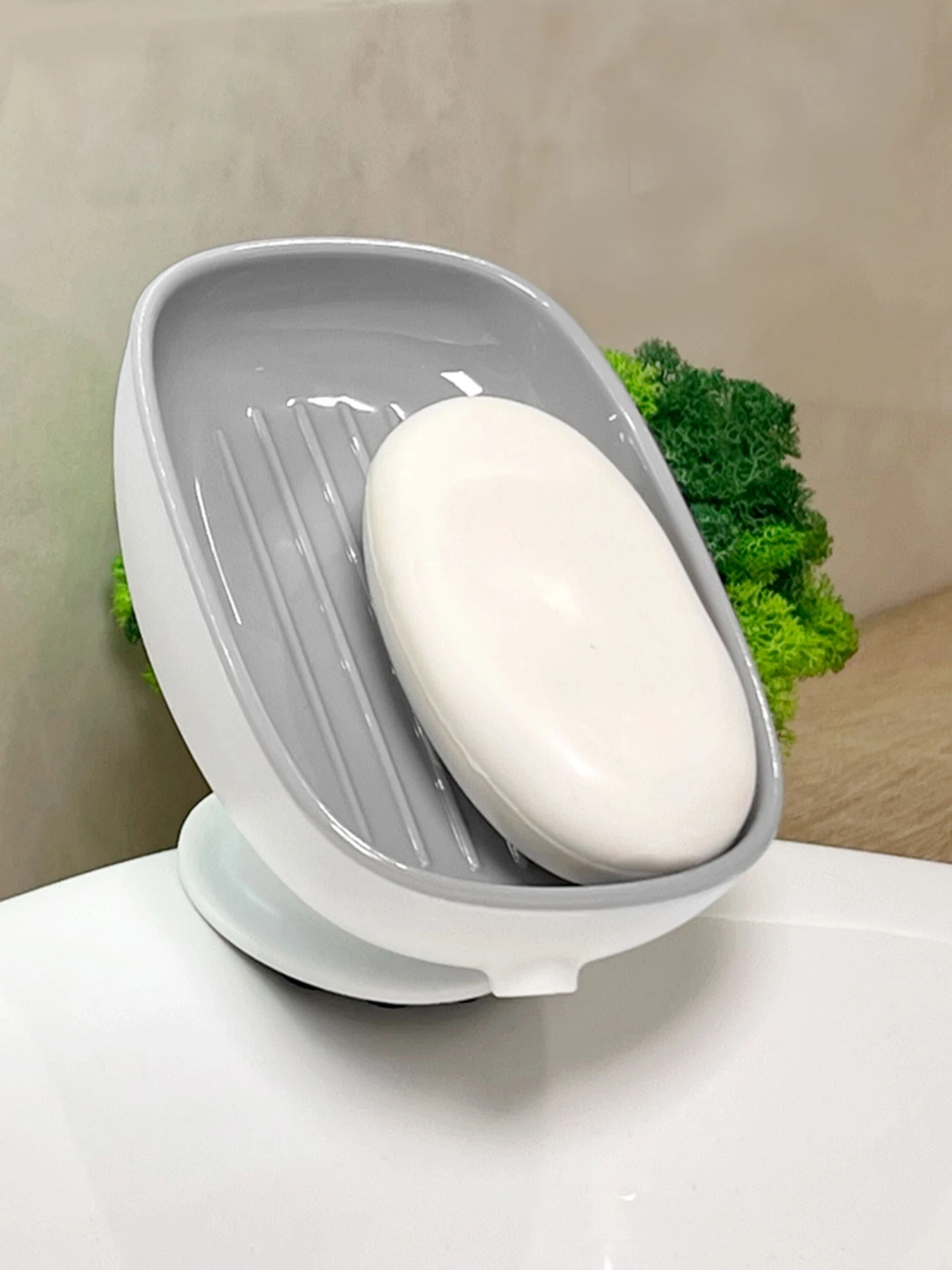 Мыльница на присоске белая с серым MBM HOME модель BP-38 WHITE/GRAY Мыльница на присоске белая с серым MBM HOME модель BP-38 WHITE/GRAY Фото