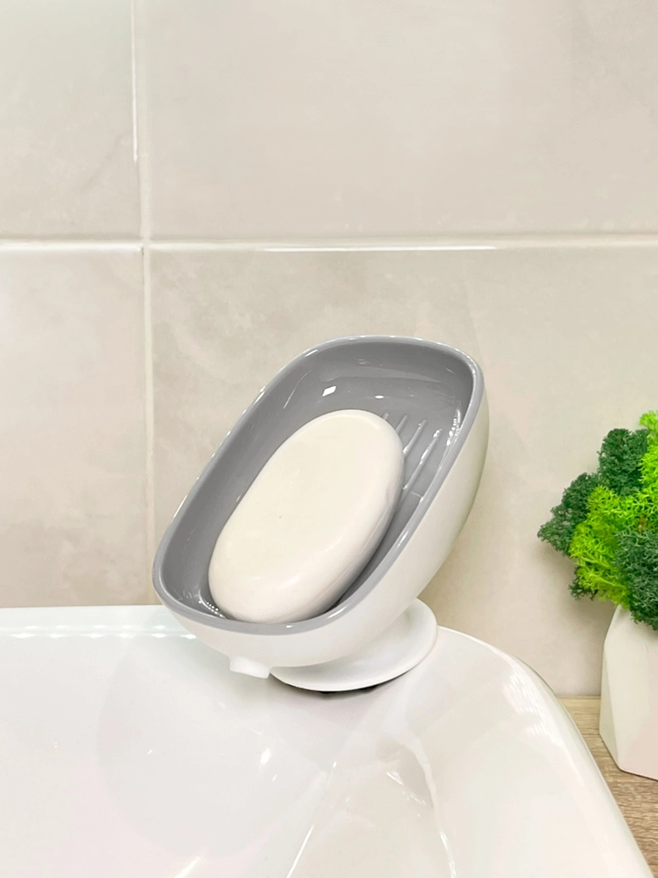 Мыльница на присоске белая с серым MBM HOME модель BP-38 WHITE/GRAY Мыльница на присоске белая с серым MBM HOME модель BP-38 WHITE/GRAY Фото