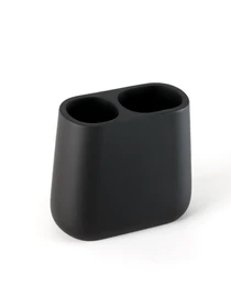 Підставка для зубних щіток та пасти чорна Richmond MBM HOME модель BA-08 BLACK Фото