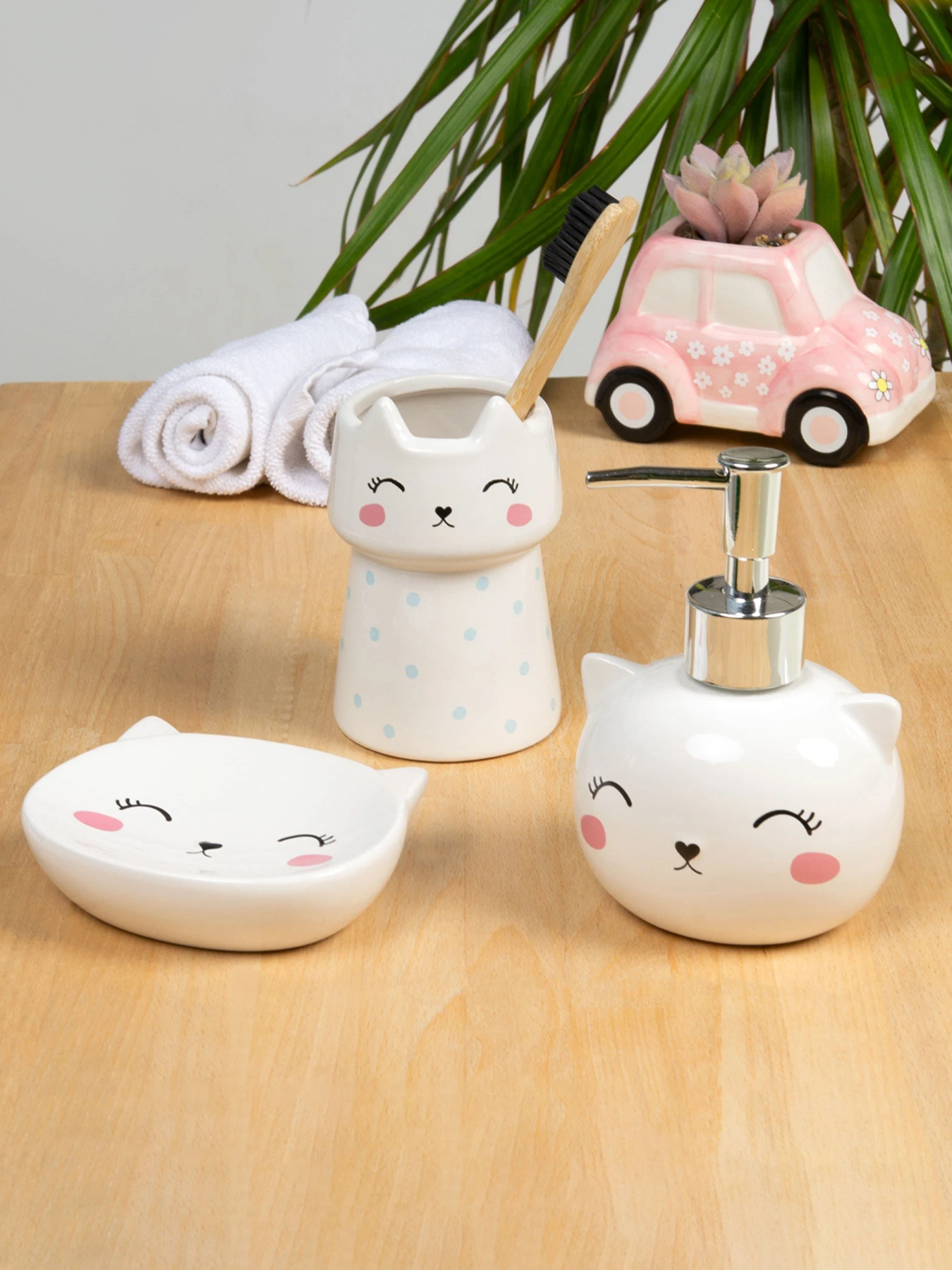 Подставка для зубных щеток и пасты белая Cute Cat MBM HOME модель BA-21 WHITE Подставка для зубных щеток и пасты белая Cute Cat MBM HOME модель BA-21 WHITE Фото