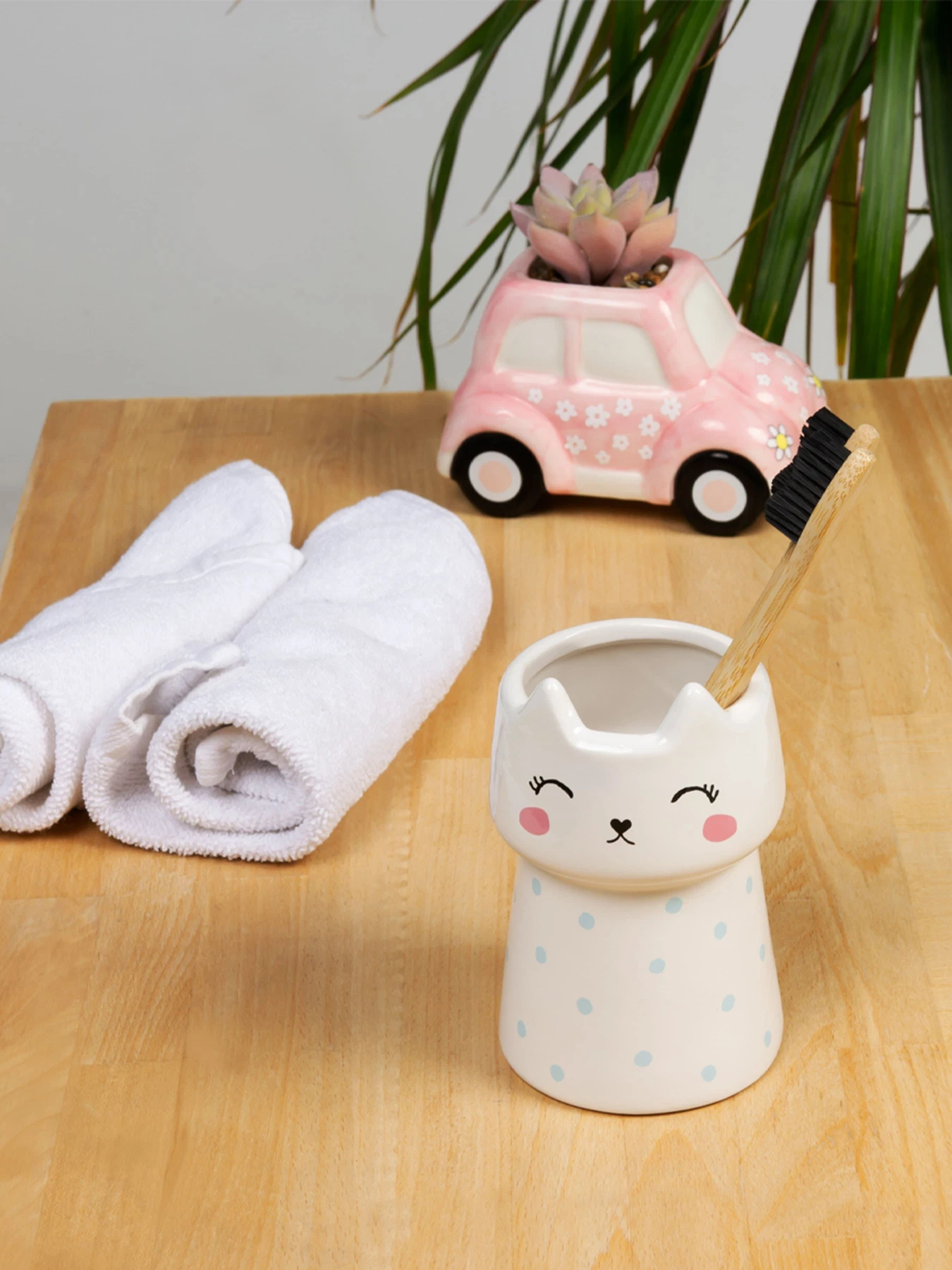 Подставка для зубных щеток и пасты белая Cute Cat MBM HOME модель BA-21 WHITE Подставка для зубных щеток и пасты белая Cute Cat MBM HOME модель BA-21 WHITE Фото