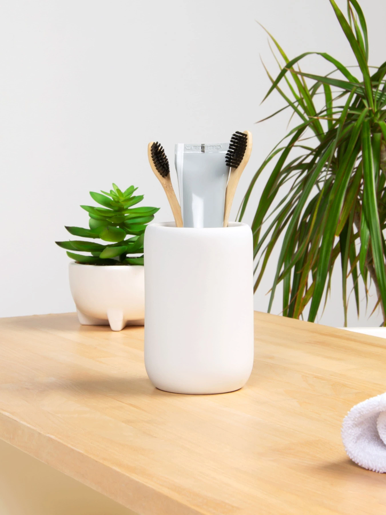 Подставка для зубных щеток и пасты белая Milan MBM HOME модель BA-22 WHITE Подставка для зубных щеток и пасты белая Milan MBM HOME модель BA-22 WHITE Фото