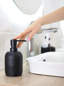 Диспенсер для жидкого мыла черный Boston MBM HOME модель BA-04 BLACK Фото