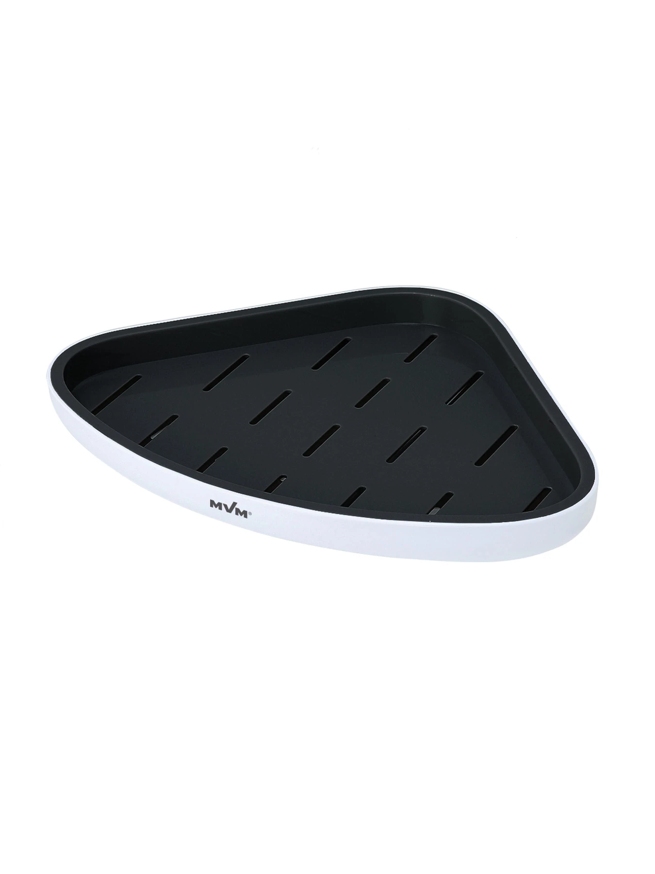 Полка угловая клеящаяся белая с черным MBM HOME модель BP-26 WHITE/BLACK Полка угловая клеящаяся белая с черным MBM HOME модель BP-26 WHITE/BLACK Фото