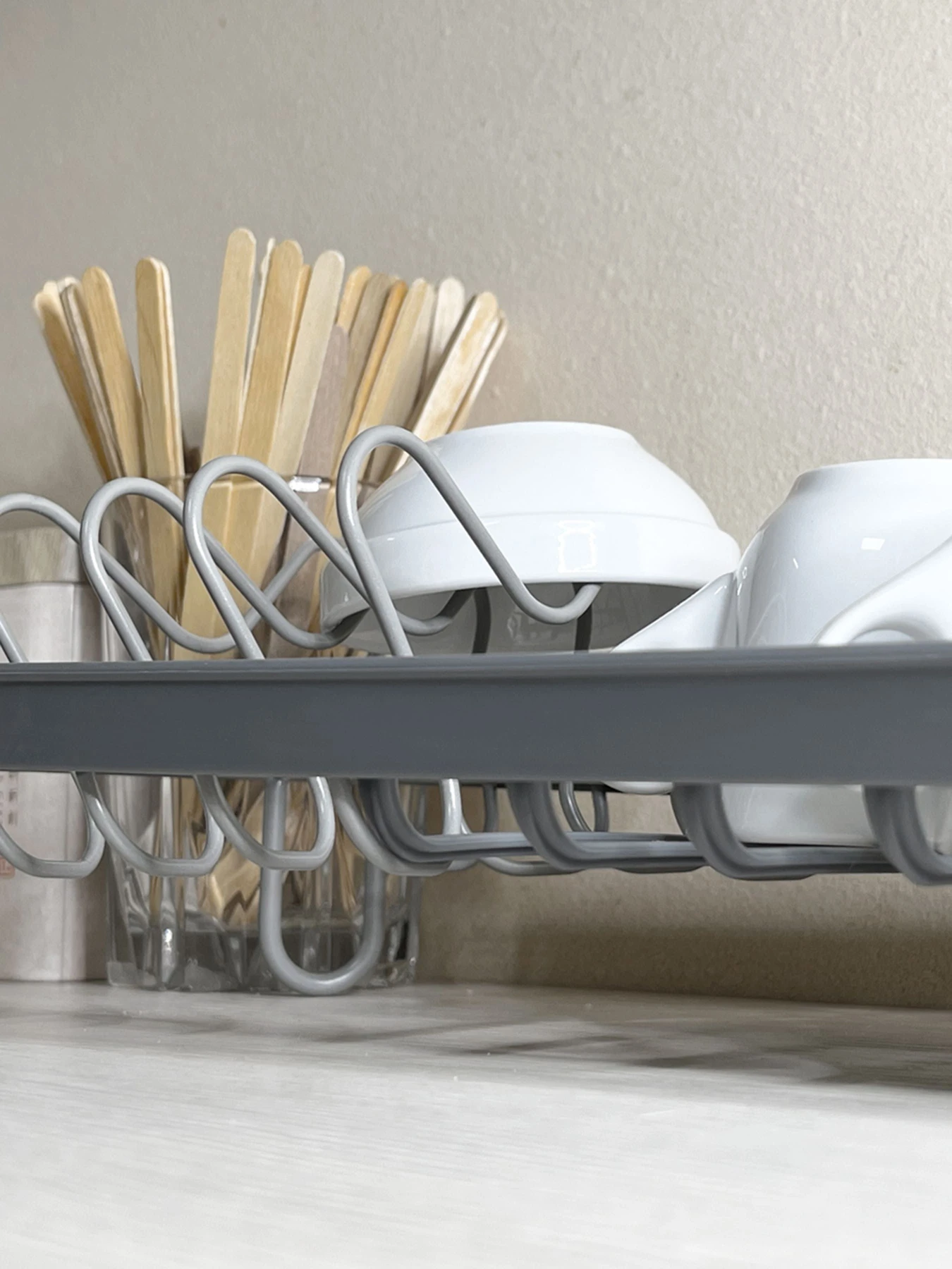 Сушилка для посуды серая MBM HOME модель DR-05 GRAY Фото