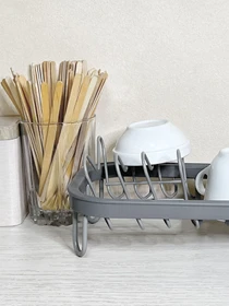 Сушилка для посуды серая MBM HOME модель DR-05 GRAY Фото