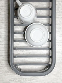 Сушилка для посуды серая MBM HOME модель DR-05 GRAY Фото