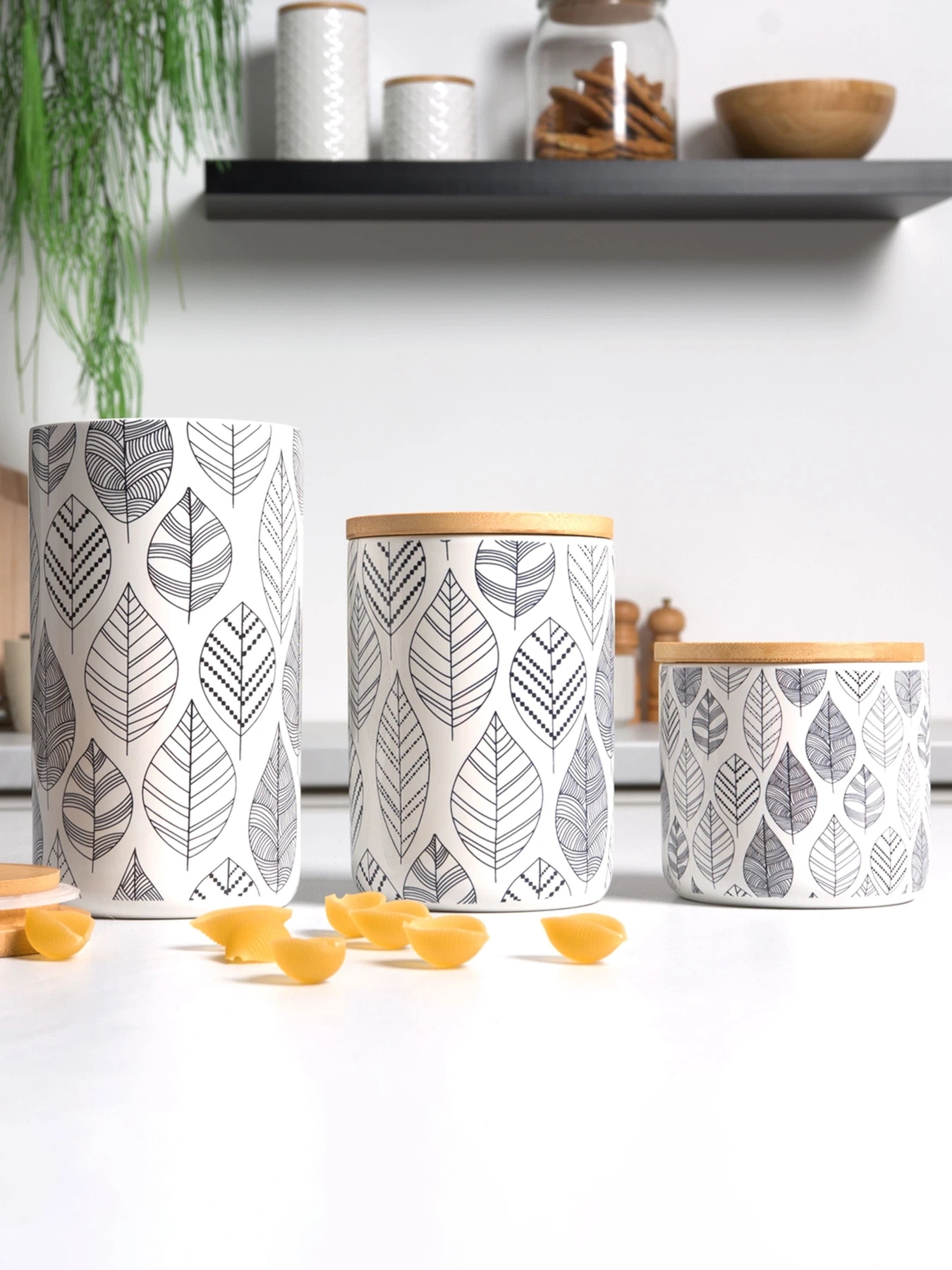 Емкость для хранения с узором белая/дерево MBM HOME модель KP-15 S WHITE/WOOD Емкость для хранения с узором белая/дерево MBM HOME модель KP-15 S WHITE/WOOD Фото