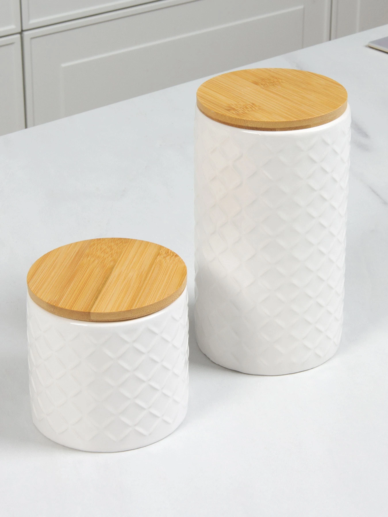 Емкость для хранения белая/дерево MBM HOME модель KP-18 L WHITE/WOOD Емкость для хранения белая/дерево MBM HOME модель KP-18 L WHITE/WOOD Фото