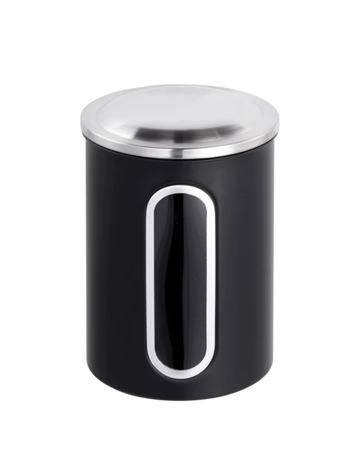 Емкость для хранения из нержавеющей стали черная MBM HOME модель KP-27 SS/BLACK Фото