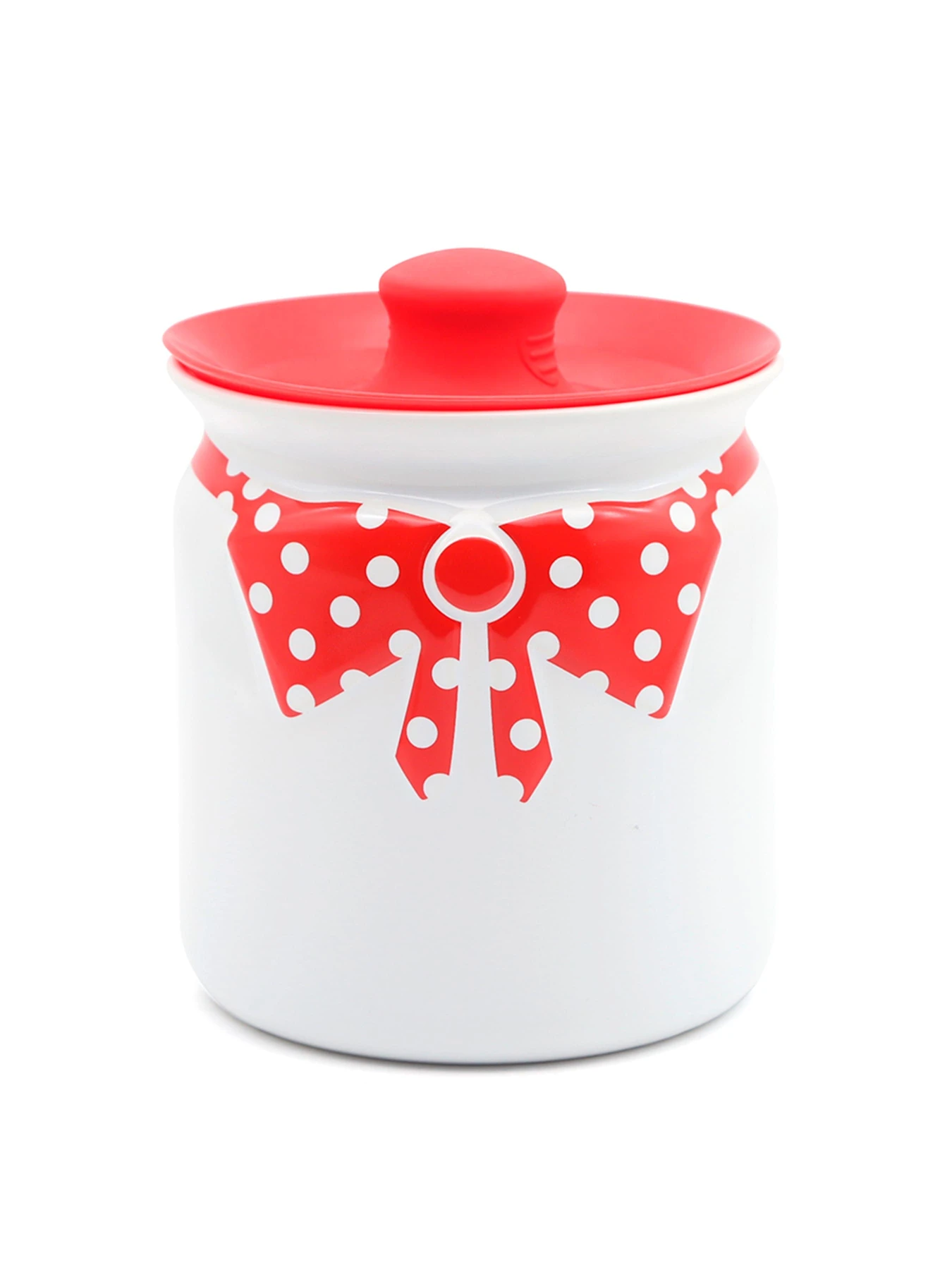 Емкость для хранения белая с красным MBM HOME модель KP-42 WHITE/RED Фото