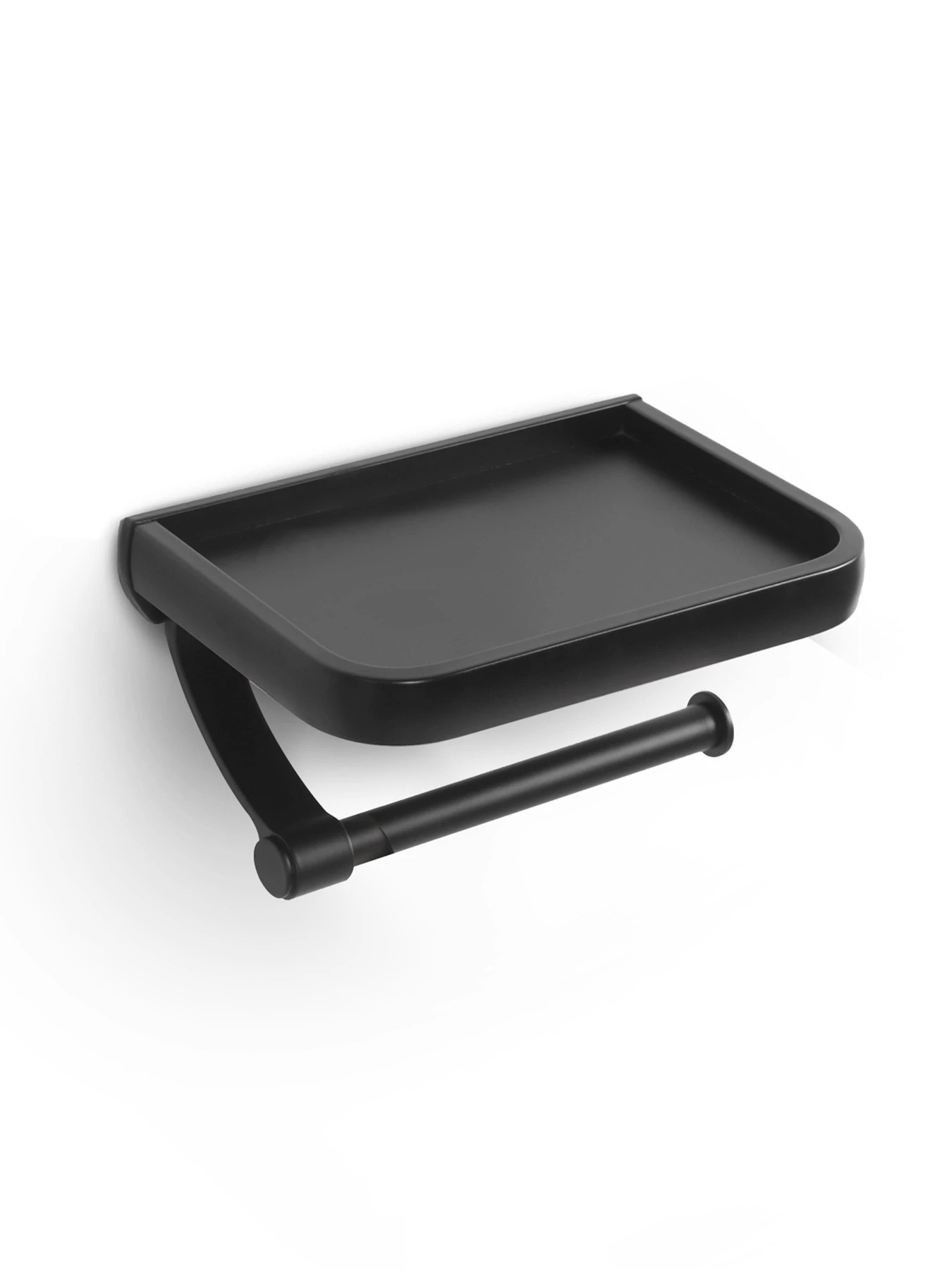 Тримач для туалетного паперу чорний MBM HOME модель BA-01 BLACK Фото