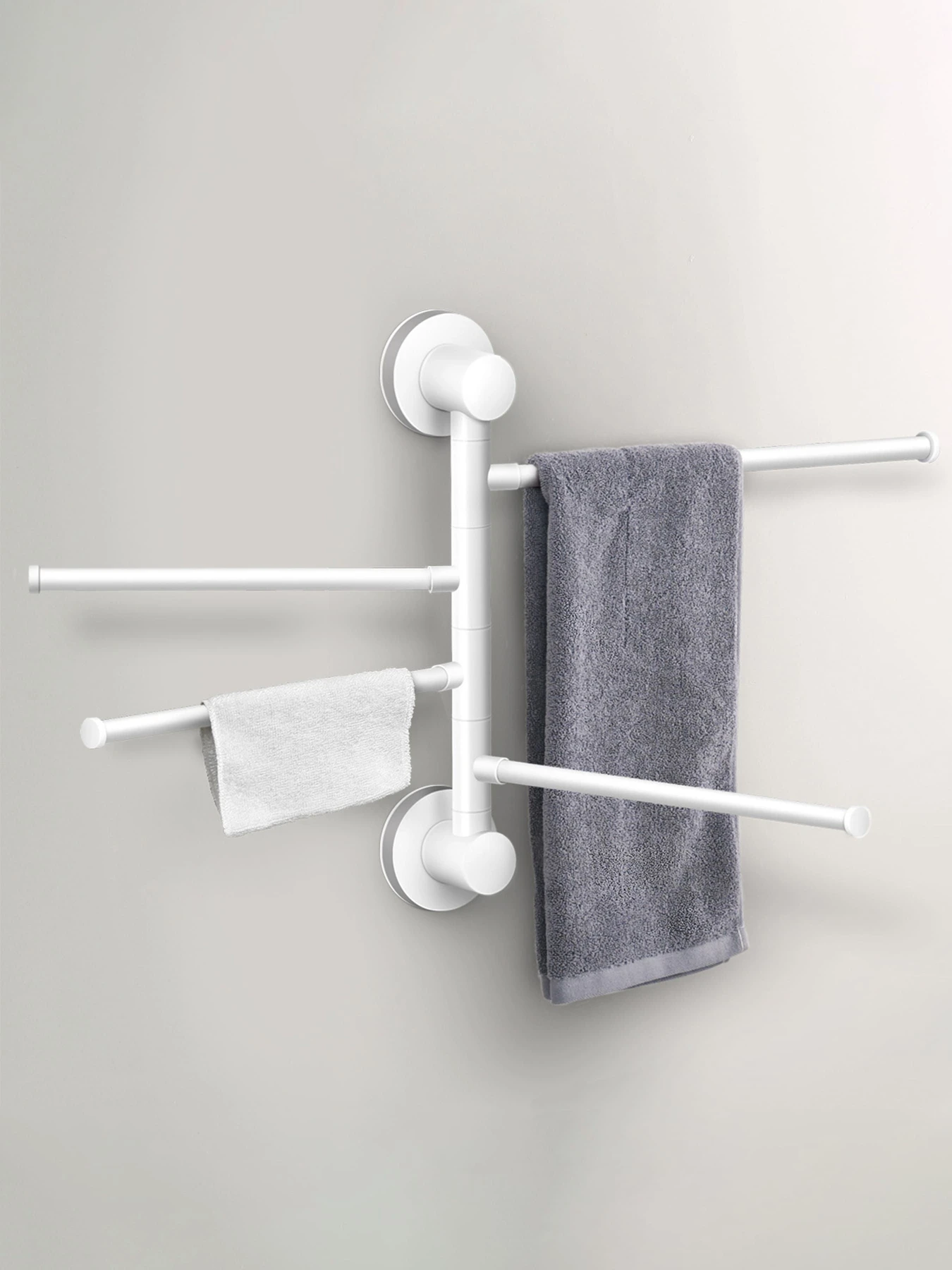 Тримач для рушників клейкий MBM HOME модель BP-28 WHITE/GRAY Фото