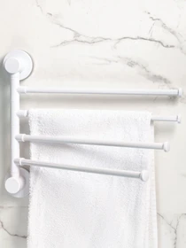 Тримач для рушників клейкий MBM HOME модель BP-28 WHITE/GRAY Фото