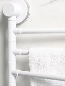 Тримач для рушників клейкий MBM HOME модель BP-28 WHITE/GRAY Фото