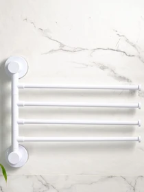 Тримач для рушників клейкий MBM HOME модель BP-28 WHITE/GRAY Фото