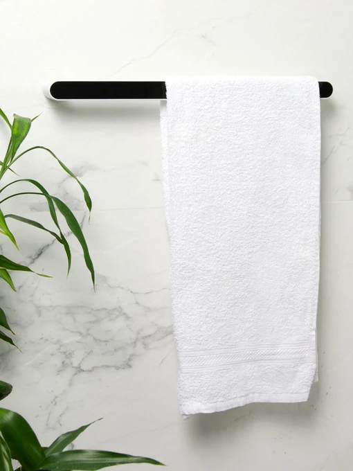 Тримач універсальний клейкий білий з чорним MBM HOME модель BP-30 WHITE/BLACK Фото