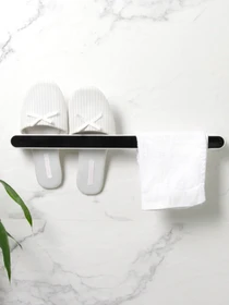 Тримач універсальний клейкий білий з чорним MBM HOME модель BP-30 WHITE/BLACK Фото
