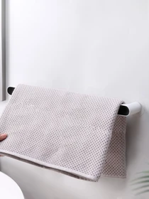 Тримач універсальний клейкий білий з чорним MBM HOME модель BP-30 WHITE/BLACK Фото