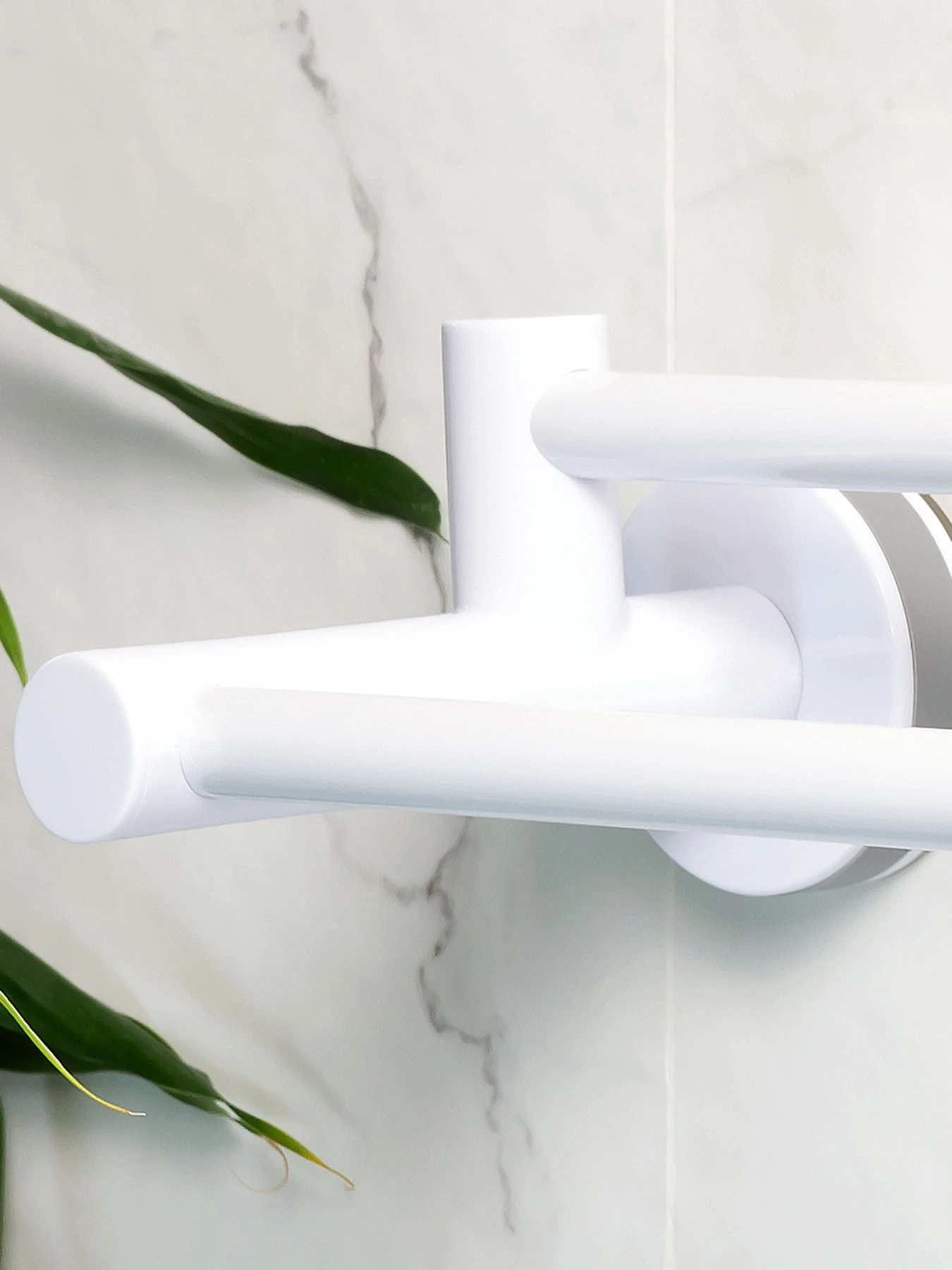 Тримач для рушників подвійний клейкий MBM HOME модель BP-31 WHITE Фото
