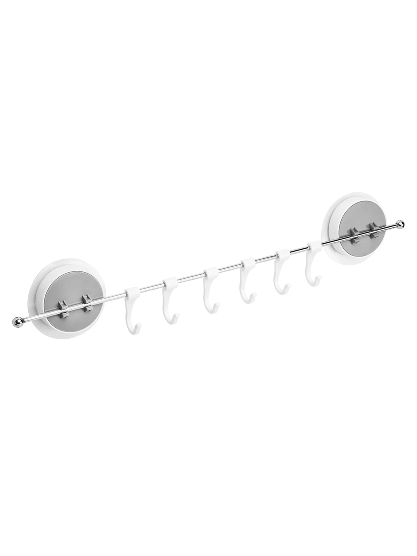 Тримач з гачками універсальний клейкий MBM HOME модель BP-8 WHITE Фото