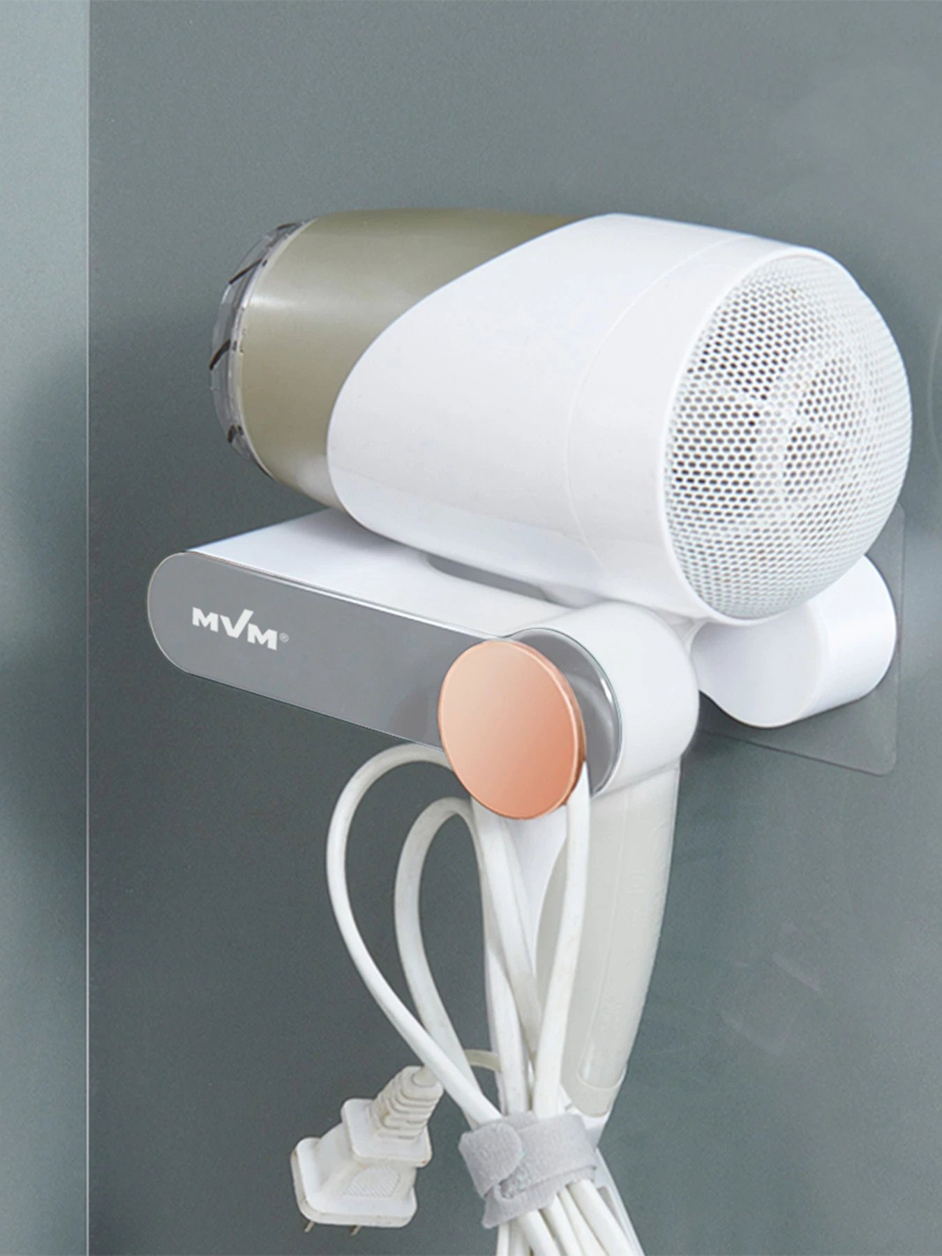 Держатель для фена клеящийся белый с серым MBM HOME модель BP-32 WHITE/GRAY Держатель для фена клеящийся белый с серым MBM HOME модель BP-32 WHITE/GRAY Фото