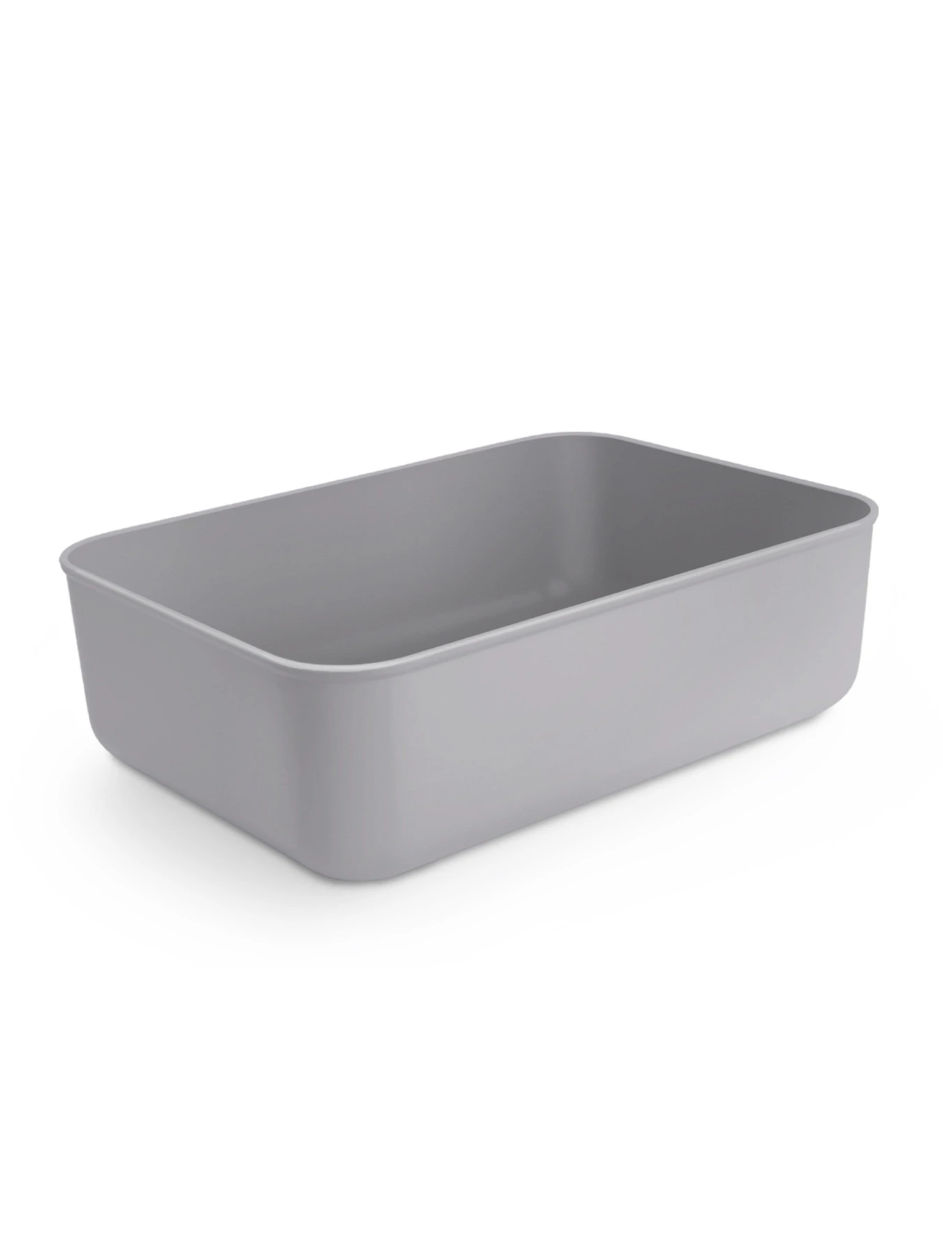 Ящик для зберігання без кришки пластиковий сірий MBM HOME модель FH-10 XS GRAY Ящик для зберігання без кришки пластиковий сірий MBM HOME модель FH-10 XS GRAY Фото