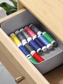 Ящик для зберігання без кришки пластиковий сірий MBM HOME модель FH-10 XS GRAY Фото