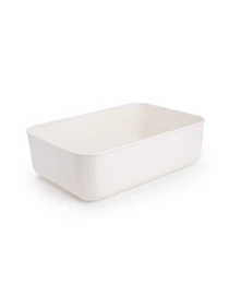 Ящик для хранения без крышки пластиковый белый MBM HOME модель FH-10 XS WHITE Фото