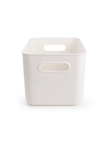 Ящик для хранения без крышки пластиковый белый MBM HOME модель FH-11 S WHITE Фото