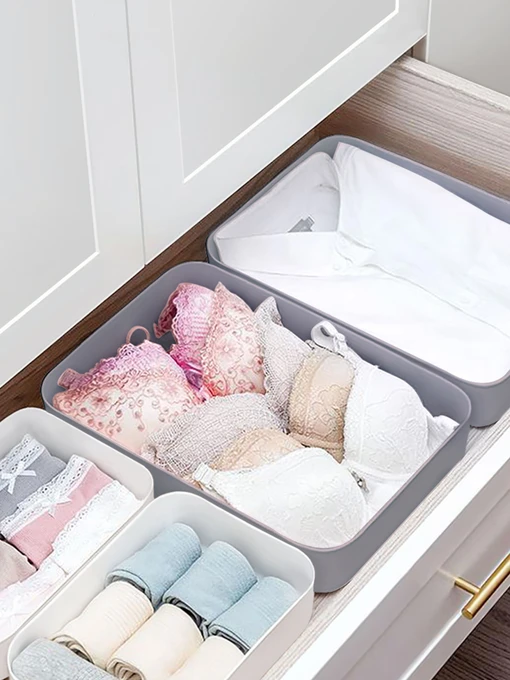 Ящик для хранения без крышки пластиковый серый MBM HOME модель FH-12 L GRAY Фото