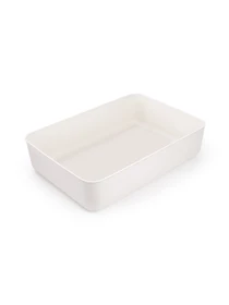 Ящик для хранения без крышки пластиковый белый MBM HOME модель FH-12 L WHITE Фото