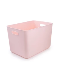 Ящик для хранения без крышки пластиковый розовый MBM HOME модель FH-14 XXL LIGHT PINK Фото